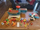 Vintage 1972 Fisher Price Little People Airport W/accessories And 18 People
