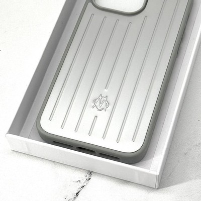 Rimowa iPhone Case Silver Aluminum For iPhone 16 Pro Max New US | eBay