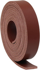 Double Sided Faux Leather Strip Leather Strap Dark Brown, 3/4'' x 2 Yards 