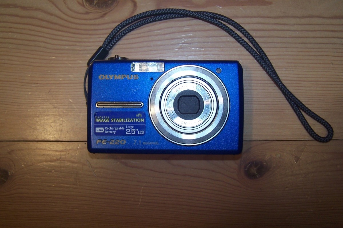 OLYMPUS FE-220 7.1メガピクセル デジタルカメラ Olympus FE-220 7.1mp Digital Camera Blue | eBay