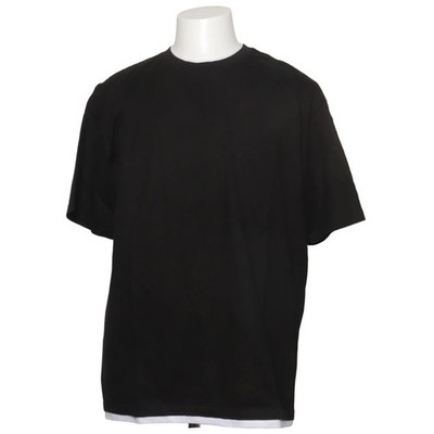 FSBN, T-shirt, Größe: XL, RELAXED FIT, Schwarz, Einfarbig, Herren #ND6