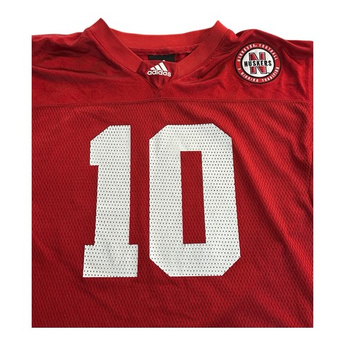 Trikot Jugend XL Adidas Nebraska Huskers Cropped genäht Patch - Bild 3 von 13