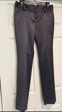 Express Design Studio Editor Satin Look Dark Purple/Grey Pants Size 12R SeXy