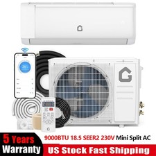 9000BTU Mini Split Air Conditioner Ductless Inverter System Heat Pump 220V WIFI