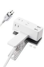 ELECOM Power Tap Clip 3m [3 USB-A x 2] Lightning Guard Polar Compatible Hanging