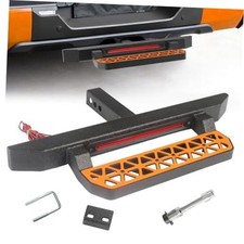Universal Trailer Hitch Step for 2 Inch Receiver w/LED Brake Light, Tow Drop