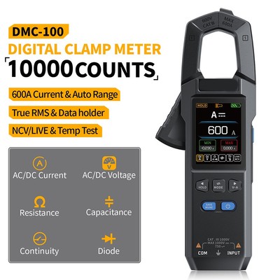 DMC100 600A AC DC Stromzange mit intelligenten Funktionen und TFT-Bildschirm