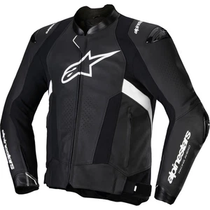 Alpinestars Missile V3 Leather Motorbike Motorcycle Jacket Black White