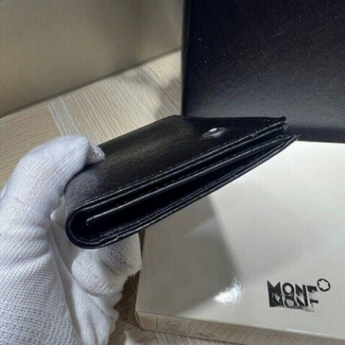 New Mon Black Card Pack Real Leather Card Case Bank Card Holder #201187 IT - Foto 5 di 7