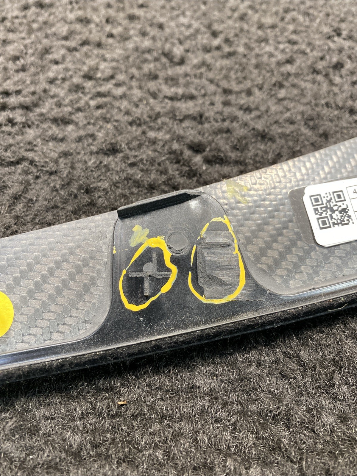 2017 Audi R8 4S Matte Carbon Fiber Trim Panel OEM 4S1857212A