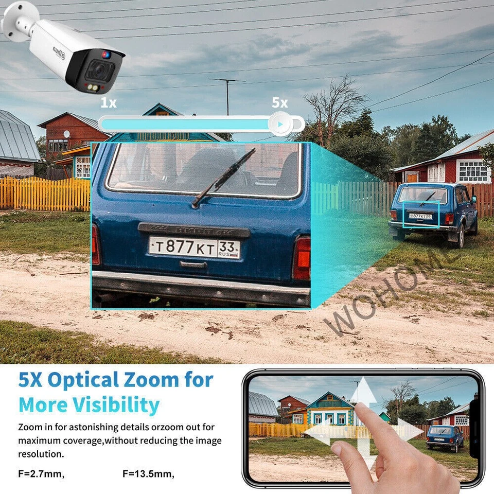 Dahua IPC-HFW3849T1-ZAS-PV 8MP 5x Zoom Full-Color 2-Way Talk TiOC2.0 PoE Camera - Image 3 of 4