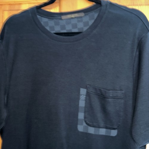 Louis Vuitton Damier Pocket Cotton T-Shirt Tee Schwarz L Kurzarm - Bild 2 von 8