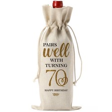 70 Year Old Birthday Gifts Women Meaningful 70th Anniversary Decor Wine