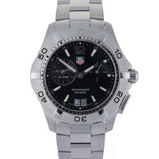 TAG Heuer Aquaracer WAF111Z Alarm Black 40mm Quartz Steel Men's Watch