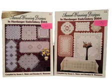 Lot Of 2 Award-Winning, Designs Hardanger Embroidery 2003 & 2004