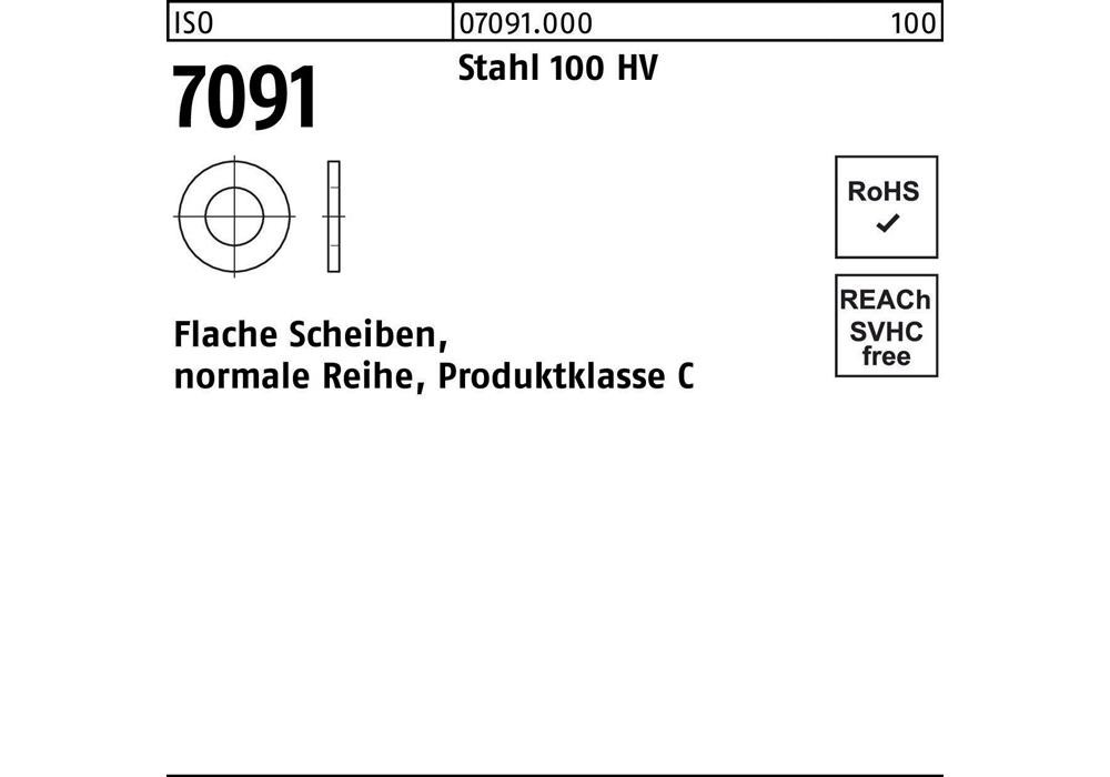 Reyher Unterlegscheibe ISO 7091 24 Stahl 100 HV
