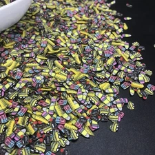 50g School Series Polymer Clay Slices Mix for DIY Resin Nail Art Slime Cake Deco