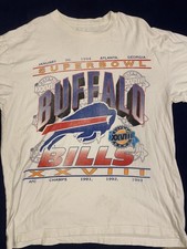 Abercrombie & Fitch Buffalo Bills T-Shirt White Mens Size Large NFL Football