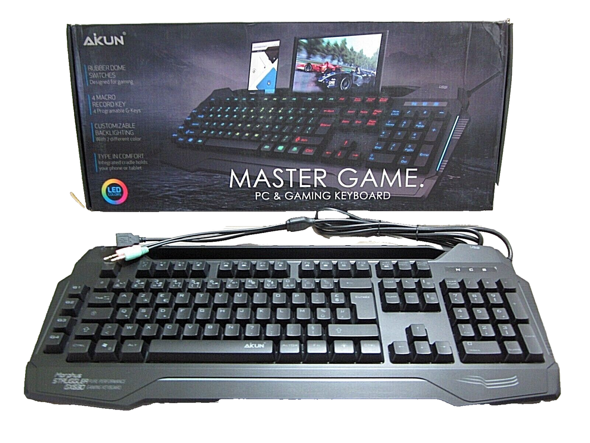 GAMING Pack Clavier et Souris Arc-en-ciel Rétro-éclairé Rechargeable