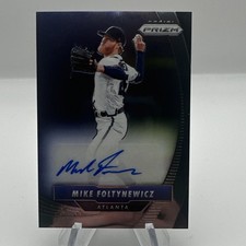 Panini 2020 Prizm Mike Foltynewicz GBG-MF Braves Game Ball Graphs Auto