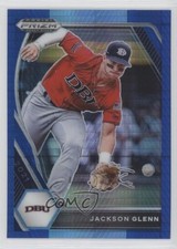2021 Panini Prizm Draft Picks Blue & Carolina Hyper Jackson Glenn #PDP133 2qw
