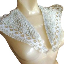 Victorian Collar Antique Vintage Lace Detachable Circular Floral Pattern NOS