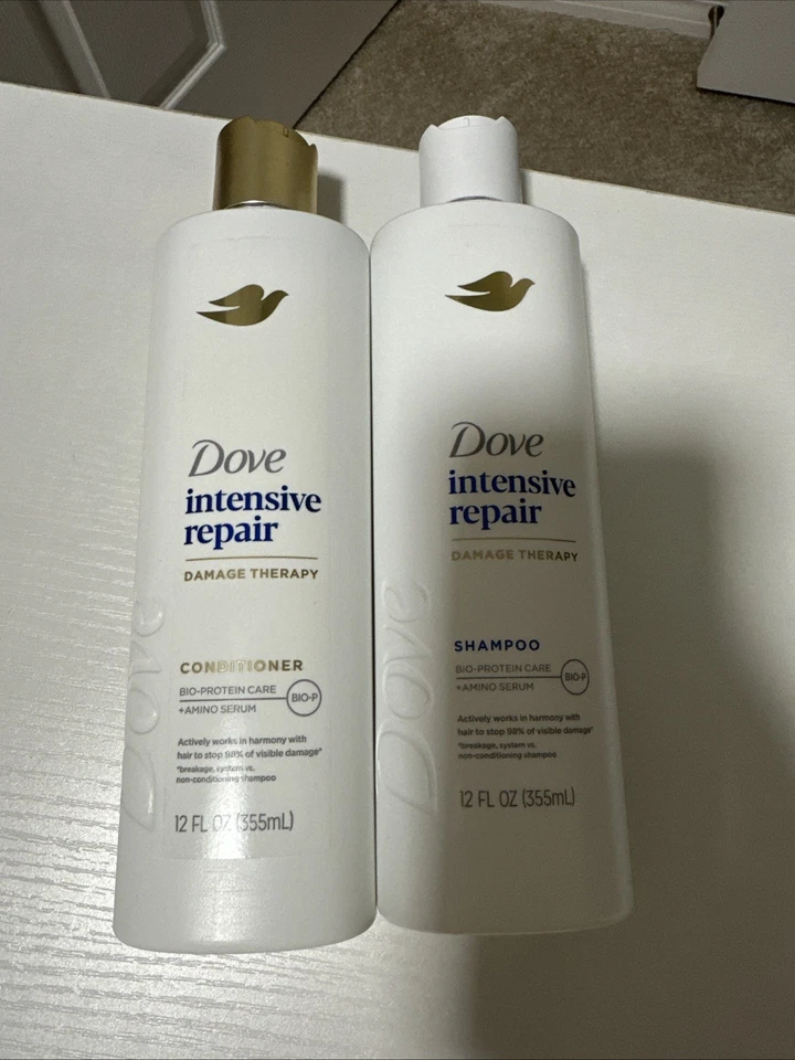 Juego de champú y acondicionador reparador intensivo Dove - Cuidado de daños - Nuevo Foto 4 de 4