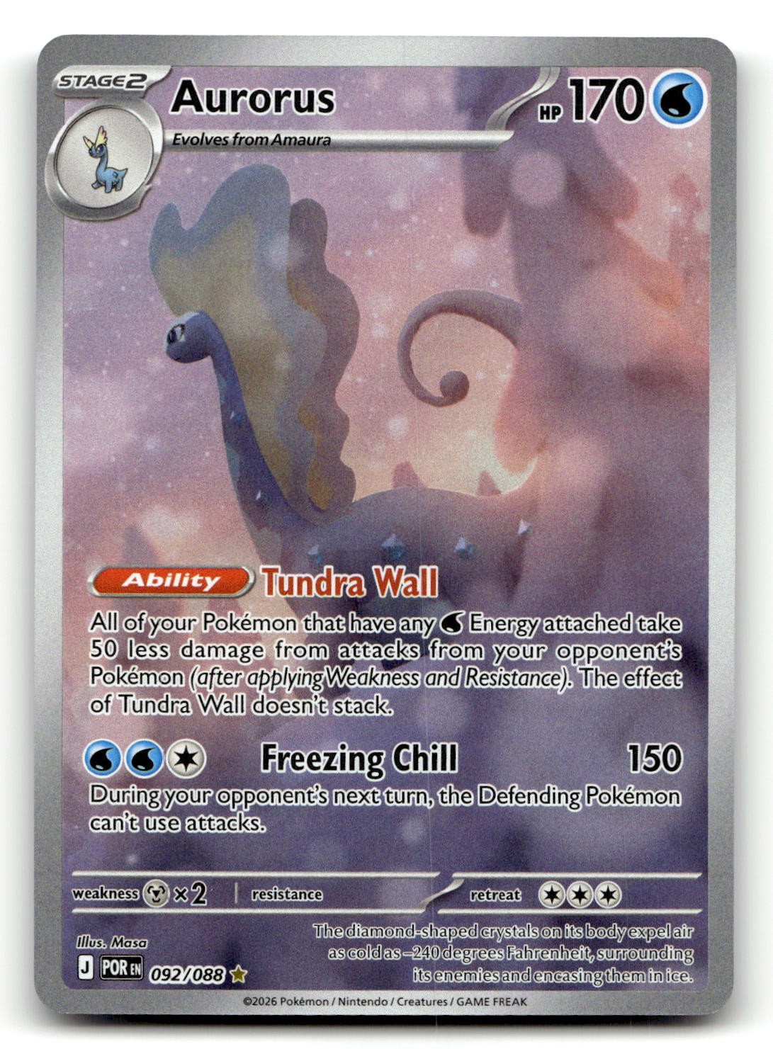 Aurorus Holofoil [POR-092/088] NM