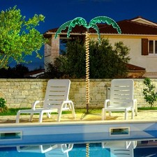 Lighted Palm Tree,7/5/4 Ft LED Artificial Coconut Trees Patio,Pool,Yard, Holiday