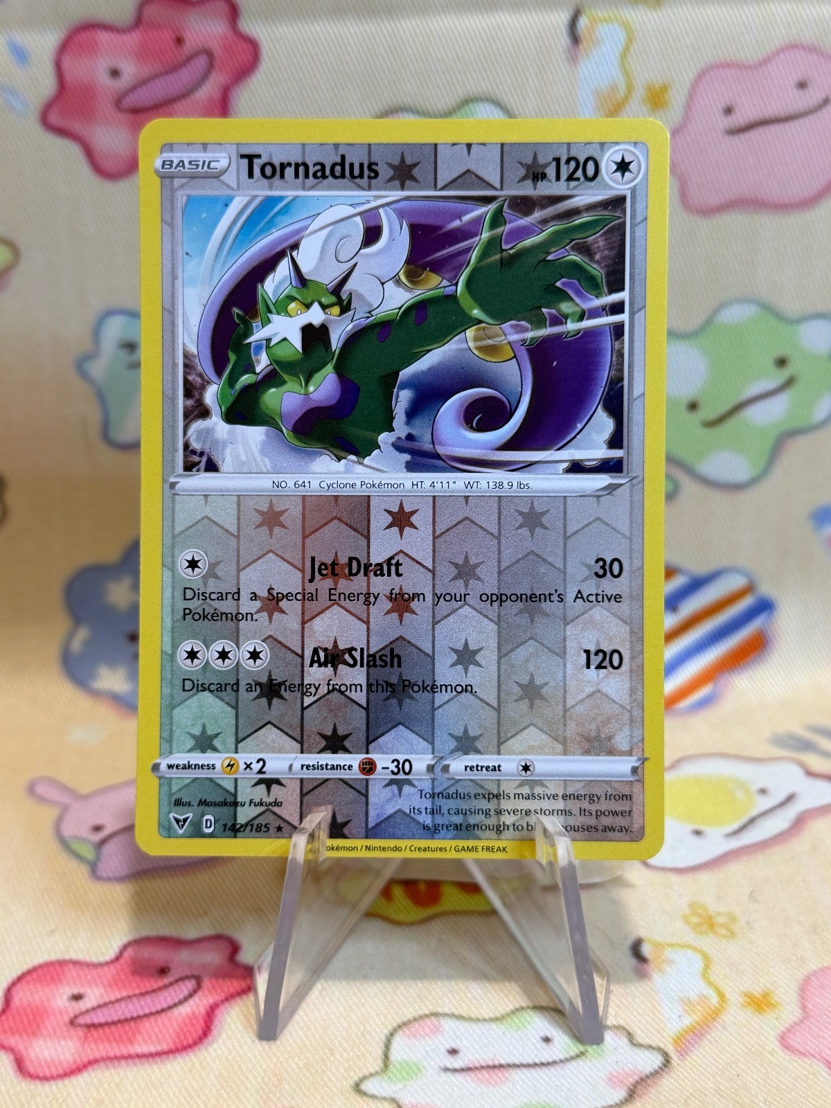 Tornadus 142/185 Rare Vivid Voltage Pokemon Reverse Holo Near Mint