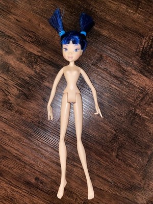 2004 Winx Club Musa Pixie Magic Doll Mattel Charmix Series 1 Blue Hair Naked