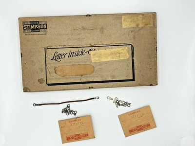 VTG 1939 Edwin B. Stimpson Company Samples Mailer Electrical Wiring Connectors