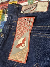 Vintage 70's Maverick Western Dark Denim Dead stock Jeans Size 12 Missy