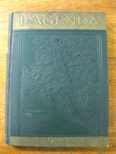 Bucknell University Yearbook 1934 L'Agenda   volume 43  HC