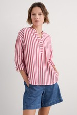 Seasalt Women's Regular Eyebright Longline Shirt Mini Scallion Wild Berry