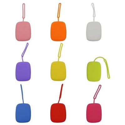 Small Square Key Pouch with Silicone Texture Multiple Color Option for Key
