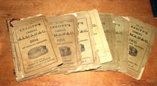 Almanach du fermier Leavitt vintage lot de 12 de 1889 à 1904