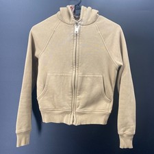 Burberry London England Zip Up Hoodie Women's Size TP XS Beige