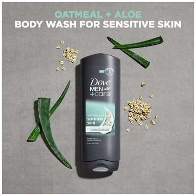 Dove Men+Care Body & Face Wash For Hydrated, Smooth Skin, Sensitive Skin, 18.0 f