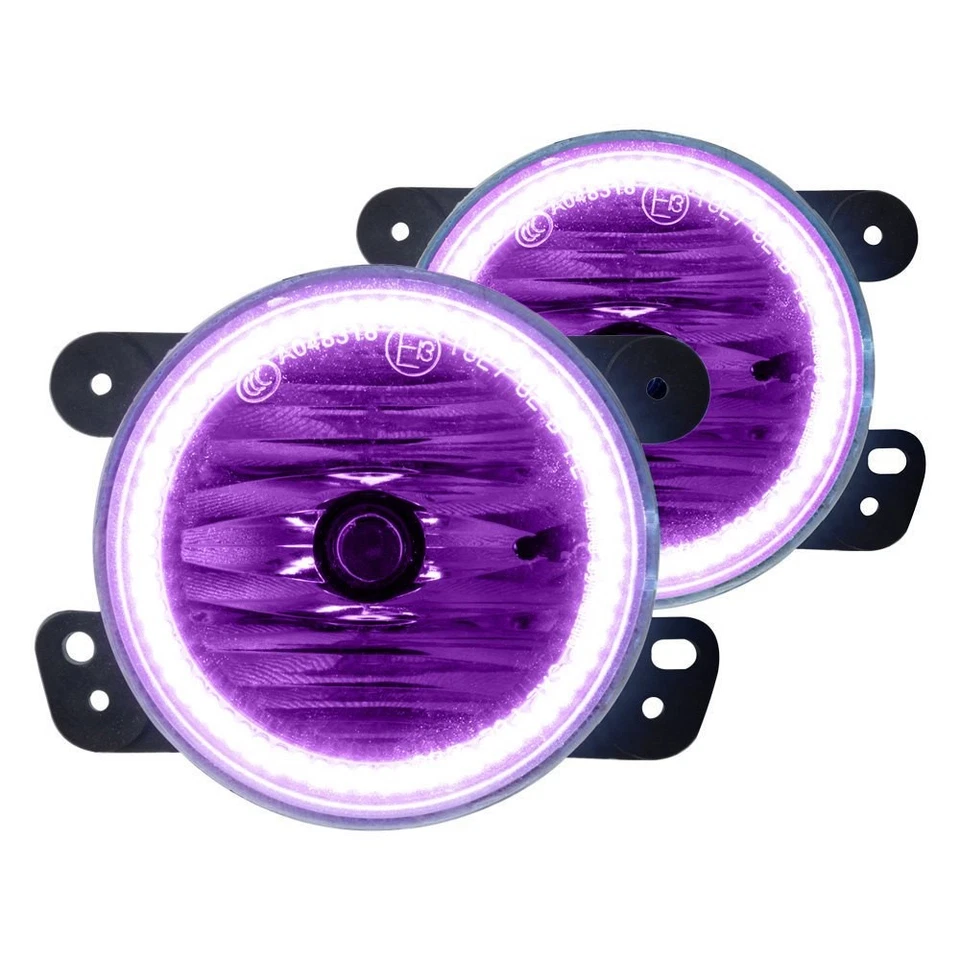 LED Fog Lights Halo Ring Lights UV/Purple For 2008 Dodge Magnum Foto 2 de 4