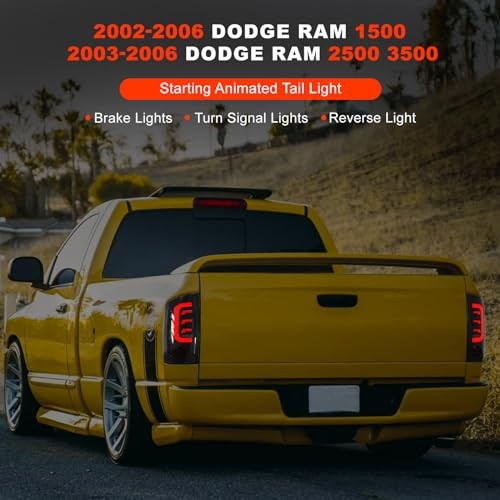 Sequentielle Voll LED Rückleuchten für 2003 2004 2005 2006 Dodge RAM 1500 2500 - Bild 3 von 7