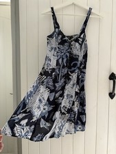 Rare ASOS Florida USA Beach Sun Dress Map Places Surfer People Print UK6 US2