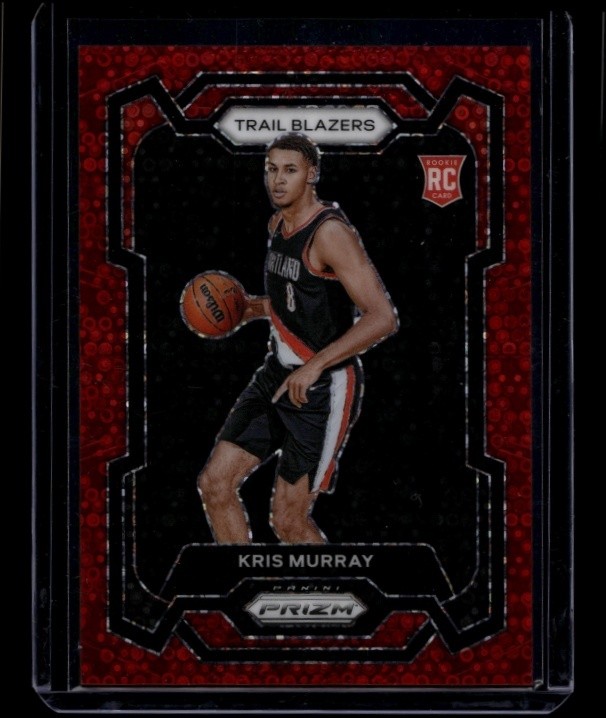 2023-24 Panini Prizm Basketball Kris Murray #142 RC Rookie Fast Break Red /100