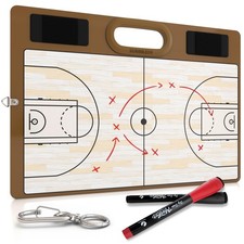 Basketball Dry Erase Board for Coaches 15x10.5 Double Sided Whiteboard Coachi...