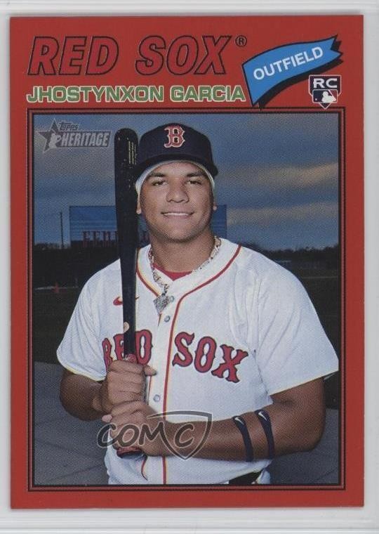 2026 Topps Heritage Red Border Jhostynxon Garcia #112 09br