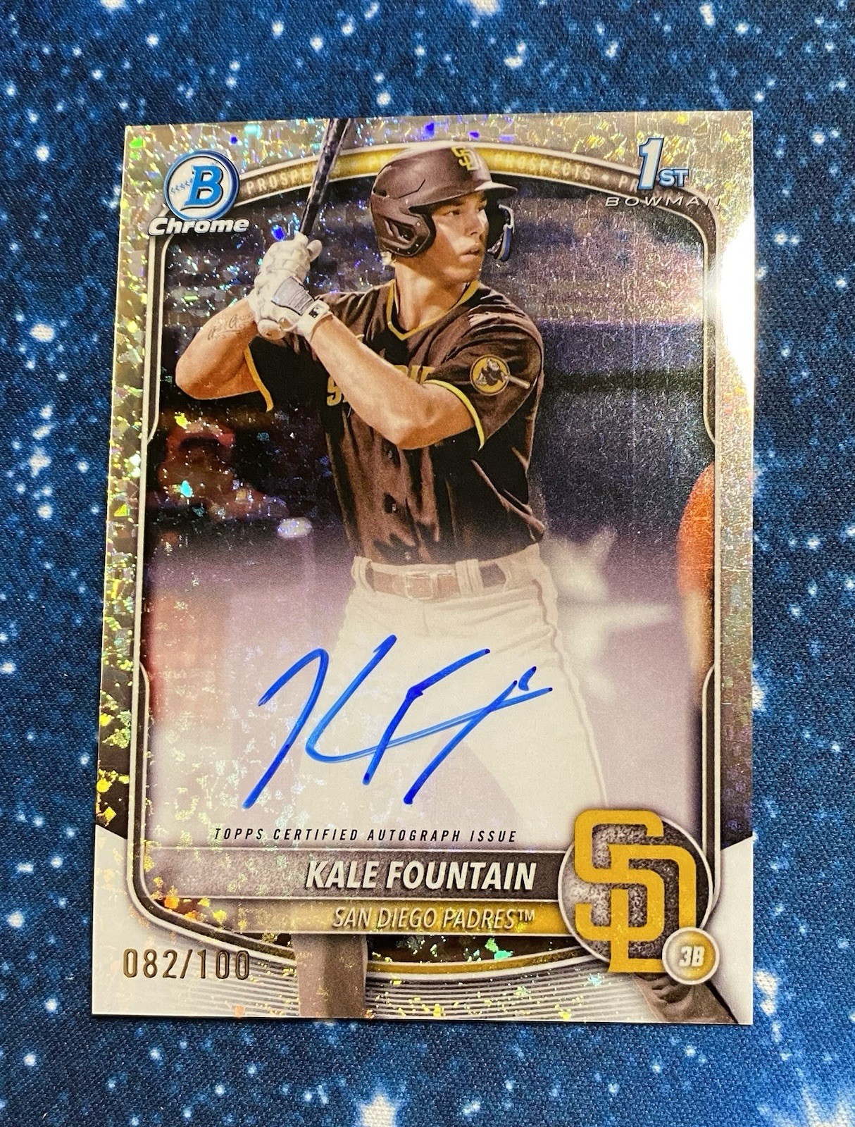 Kale Fountain Auto Mini Diamond /100 2025 Bowman Chrome 1st Bowman #CPA-KFO