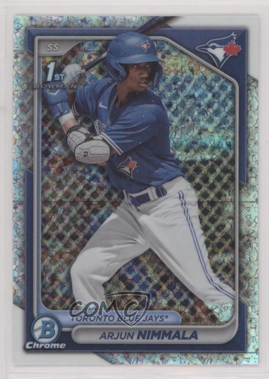 2024 Bowman Chrome Prospects Mini-Diamond Refractor Arjun Nimmala #BCP-142 01rp