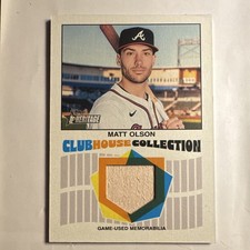 Topps 2026 Heritage Clubhouse Collection Relic Matt Olson Braves #CCR-MO