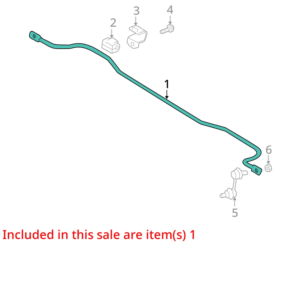 Barra estabilizadora traseira 2001 BMW 530i RWD OEM 62K milhas - LKQ367674235 - Imagem 4 de 4