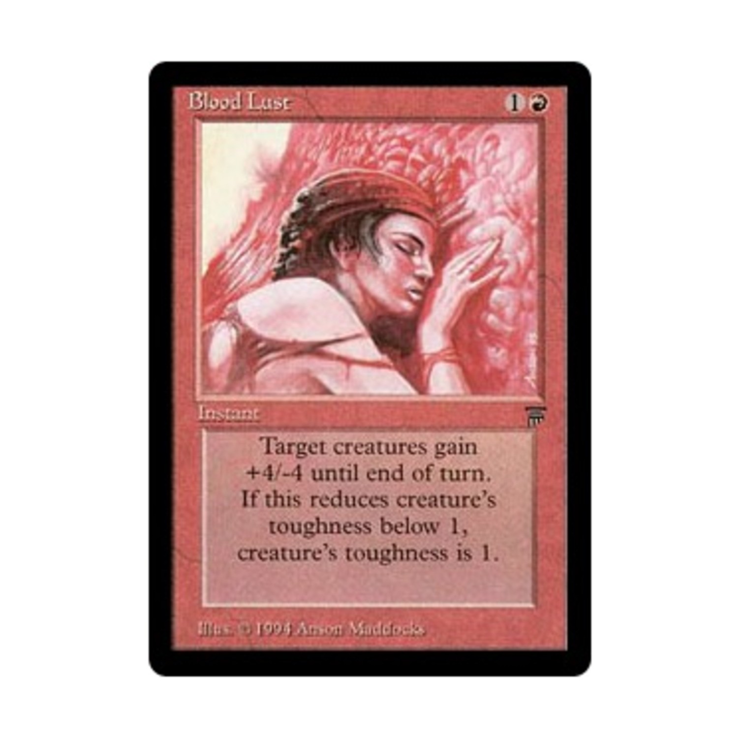 WOTC MtG Legends Blood Lust (U) EX